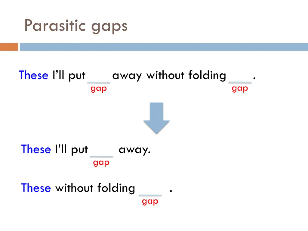 parasitic gaps