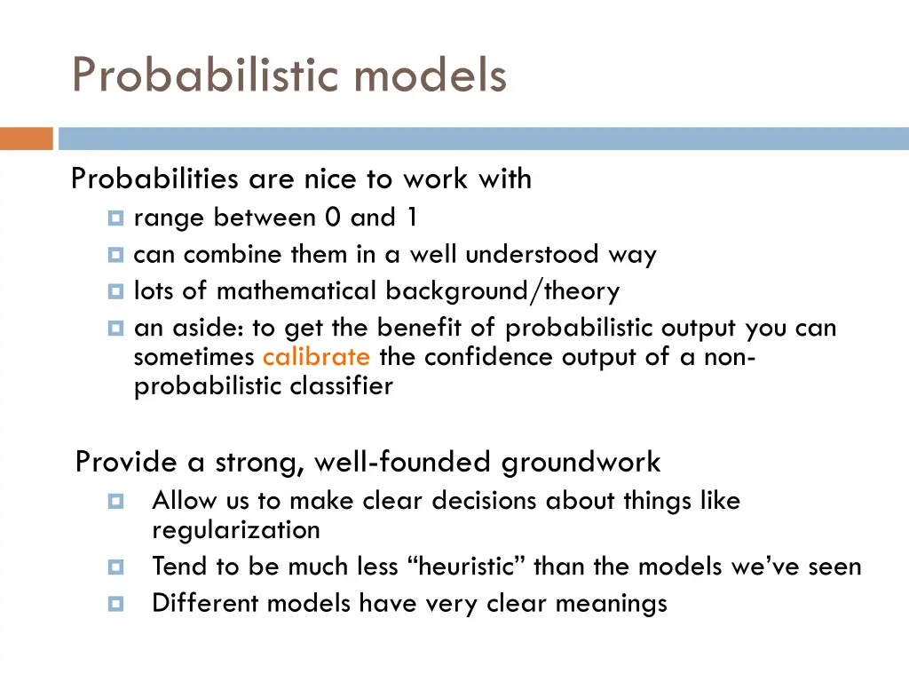 probabilistic models 2