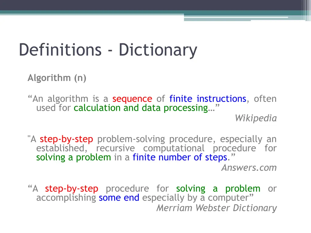 definitions dictionary 3