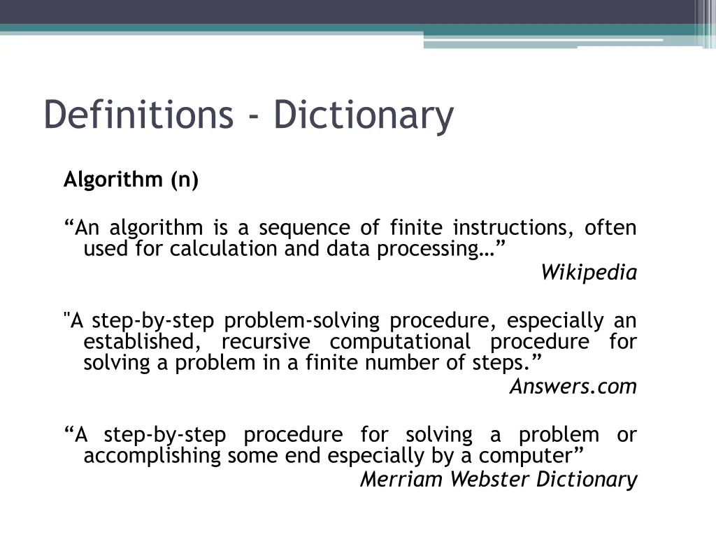 definitions dictionary