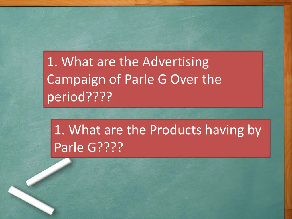 1 what are the advertising campaign of parle