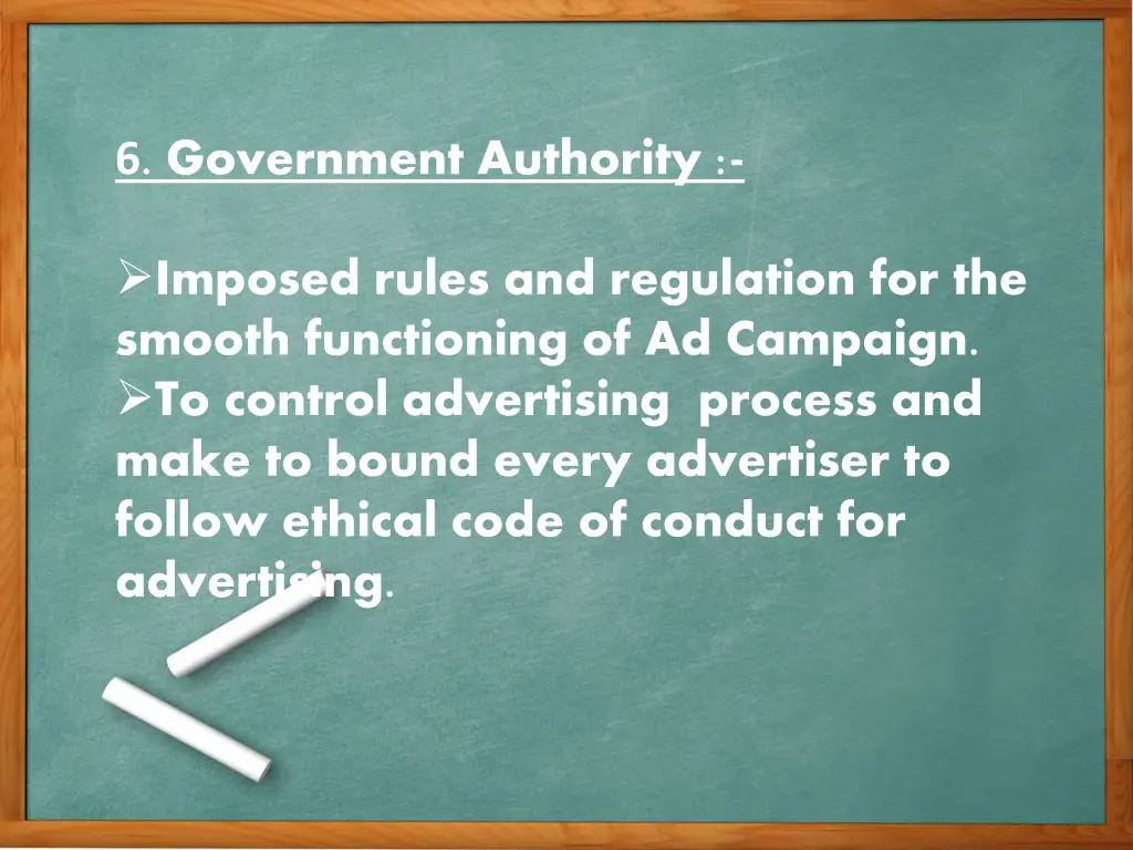 6 government authority