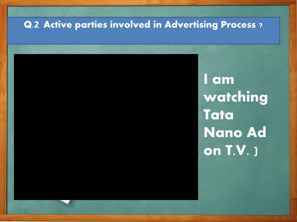 q 2 active parties involved in advertising process 1