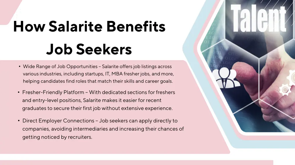 how salarite benefits job seekers