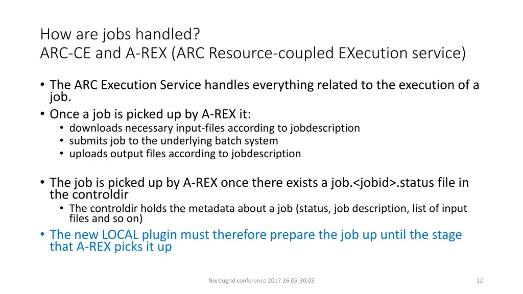 how are jobs handled 1