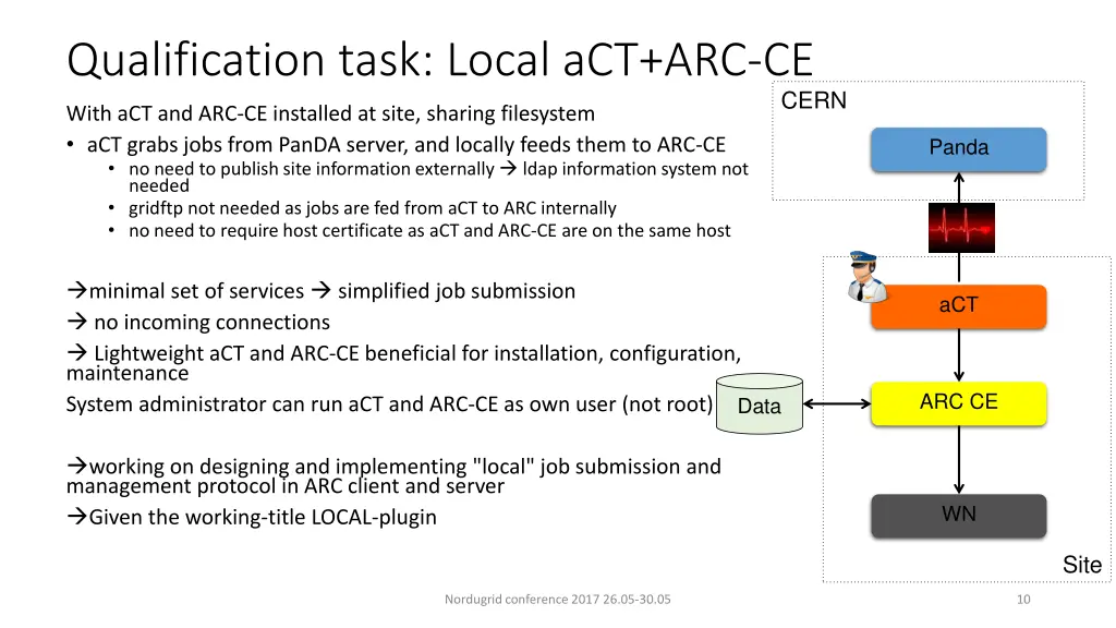 qualification task local act arc ce 2