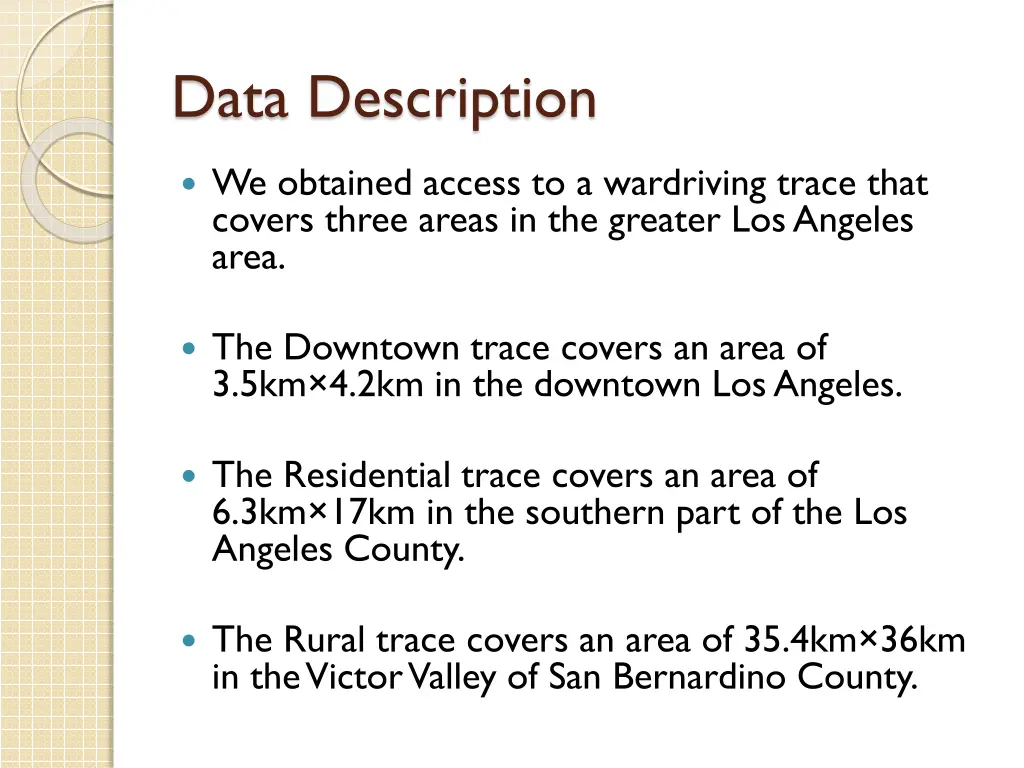 data description
