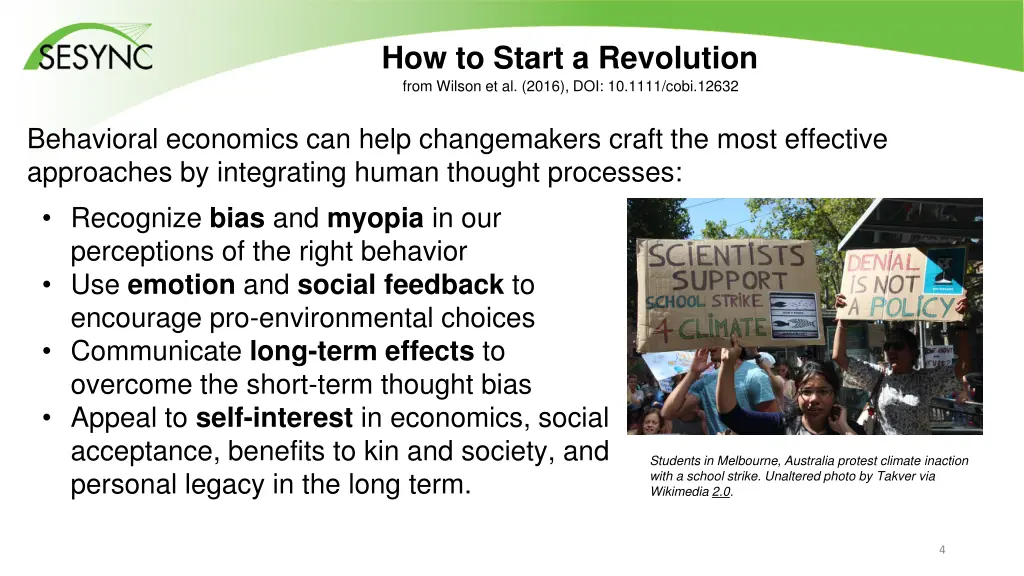 how to start a revolution from wilson et al 2016