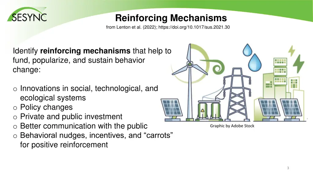 reinforcing mechanisms from lenton et al 2022
