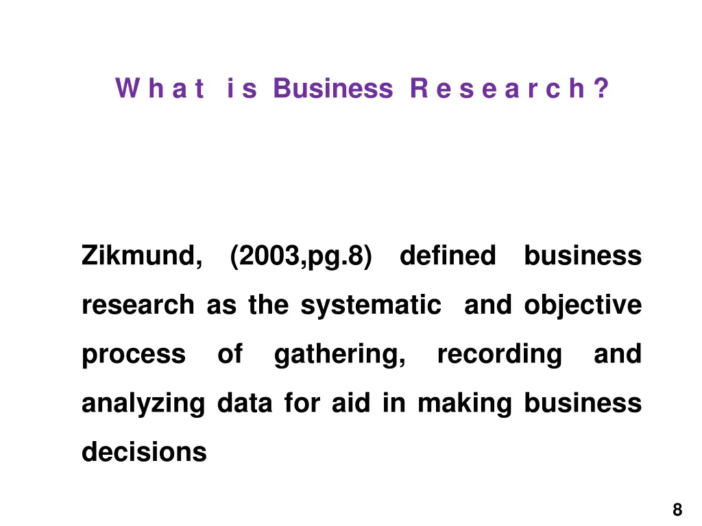 w h a t i s business r e s e a r c h