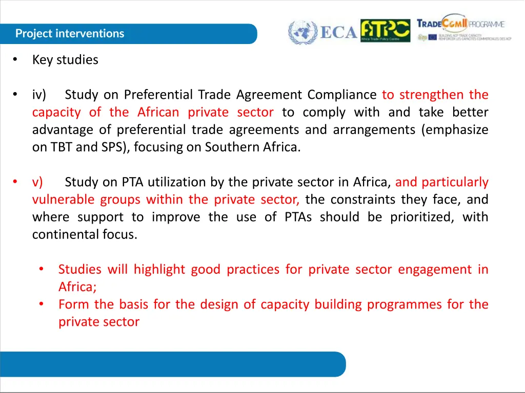 project interventions 1