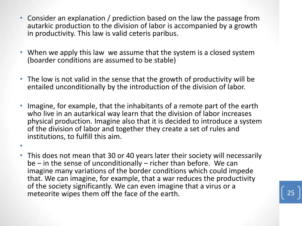 consider an explanation prediction based