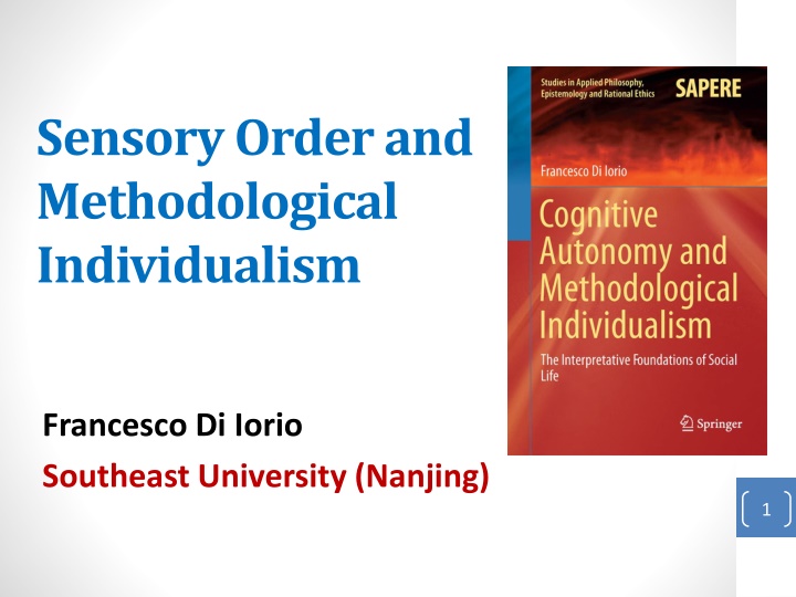 sensory order and methodological individualism