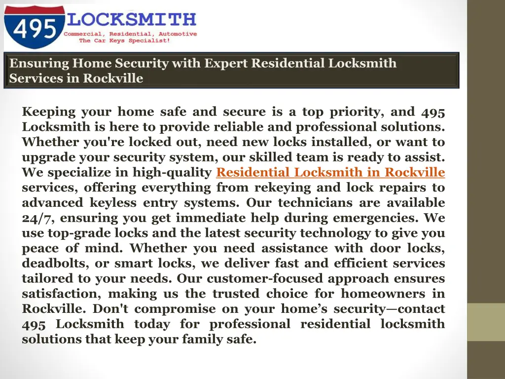 ensuring home security with expert residential 3