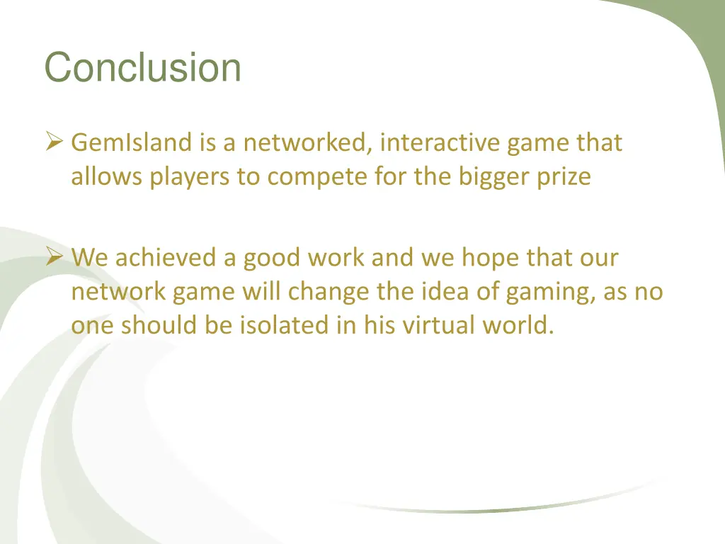 conclusion