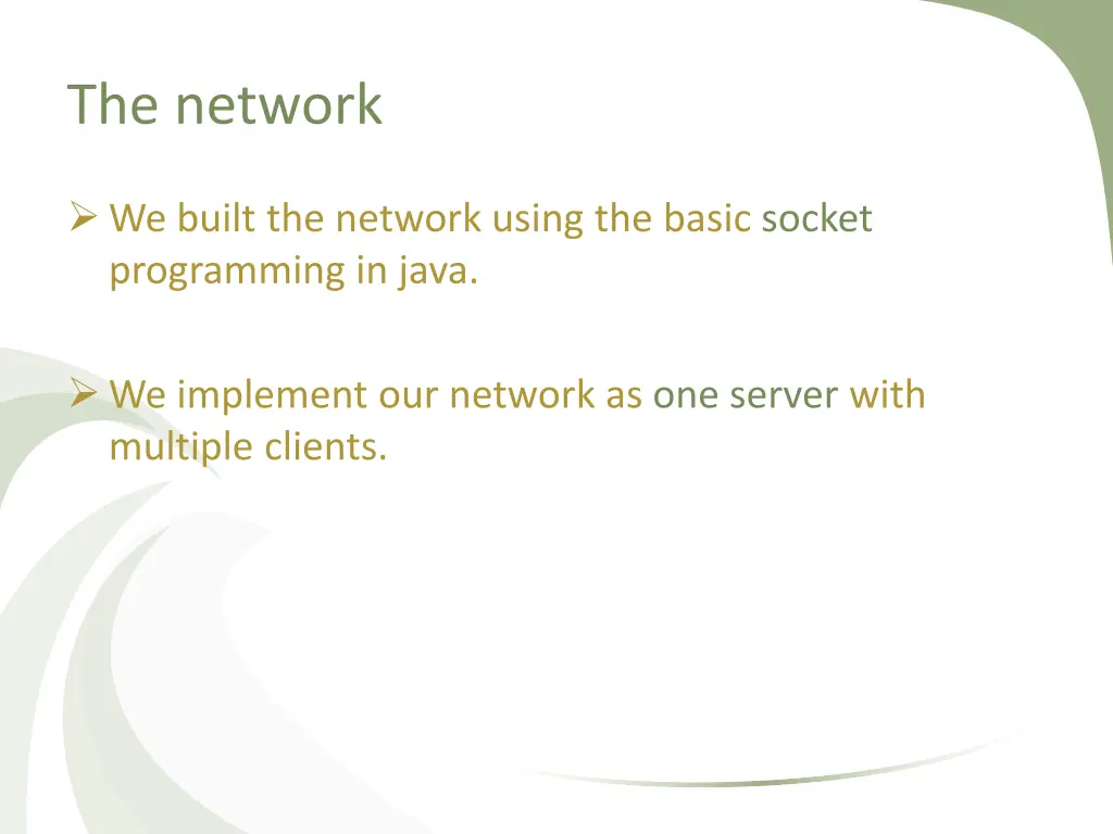 the network