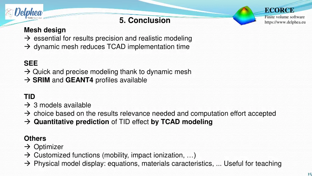 ecorce finite volume software https www delphea eu 14