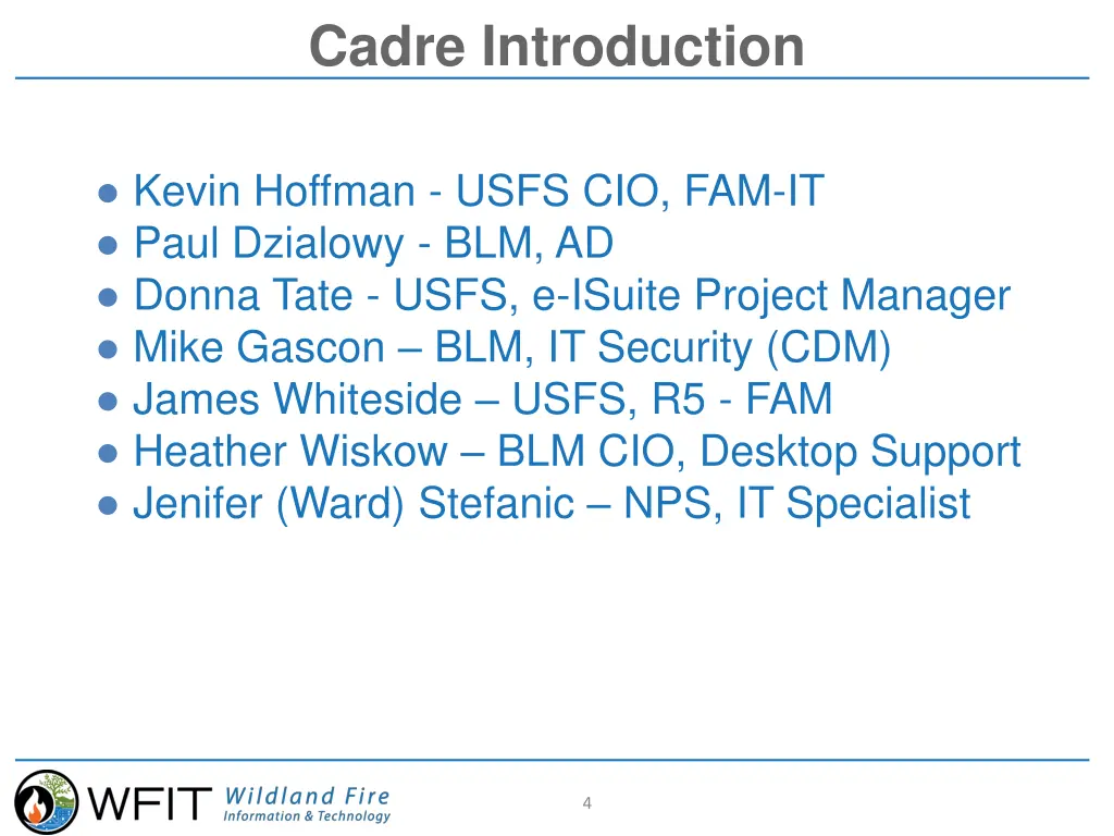 cadre introduction
