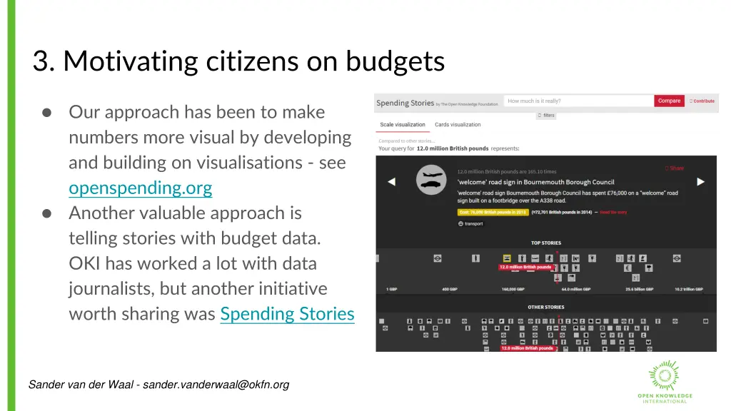 3 motivating citizens on budgets