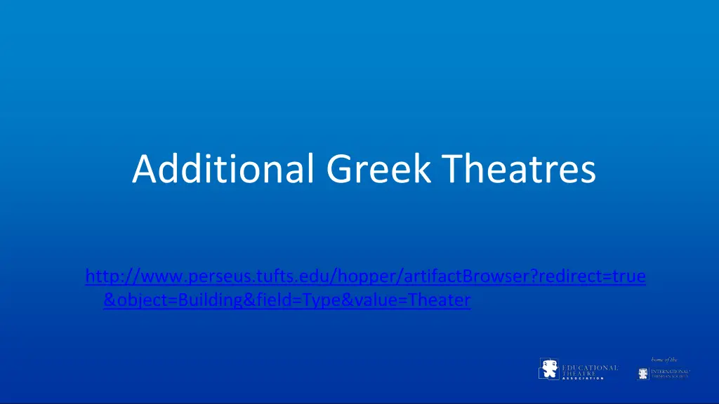 additional greek theatres