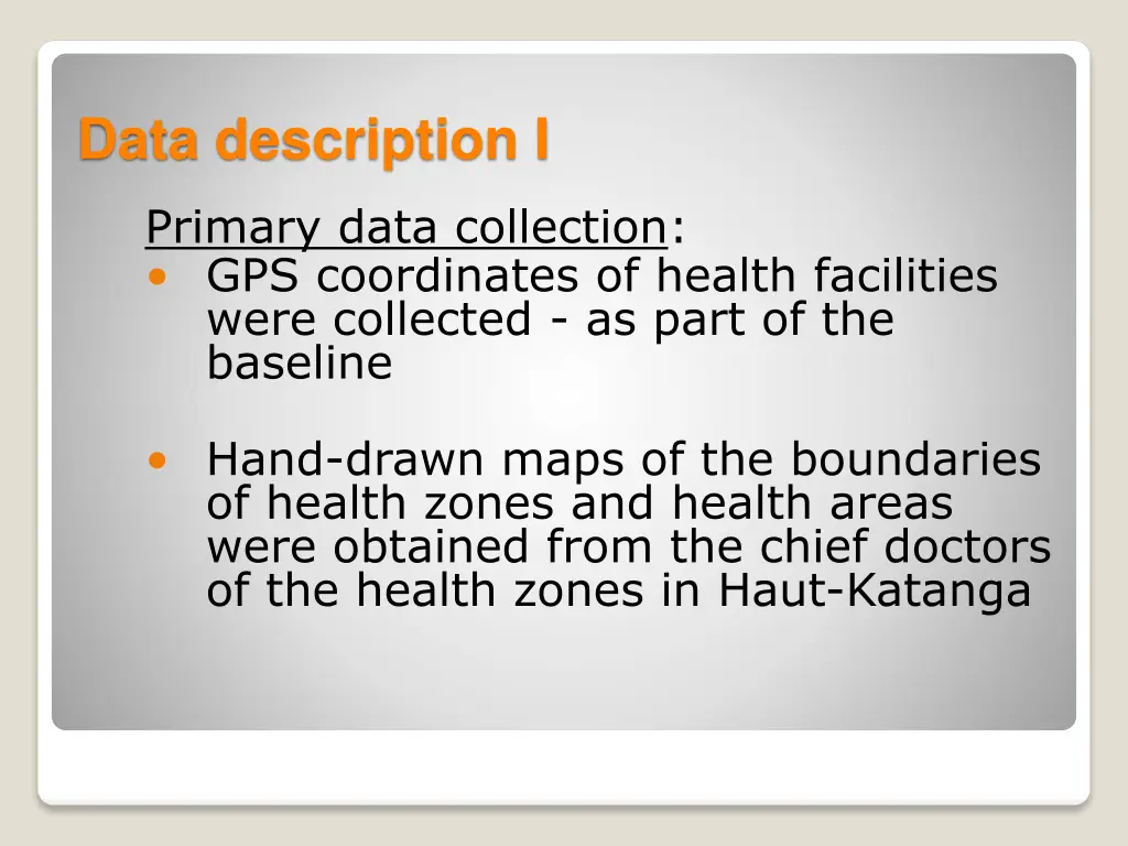 data description i