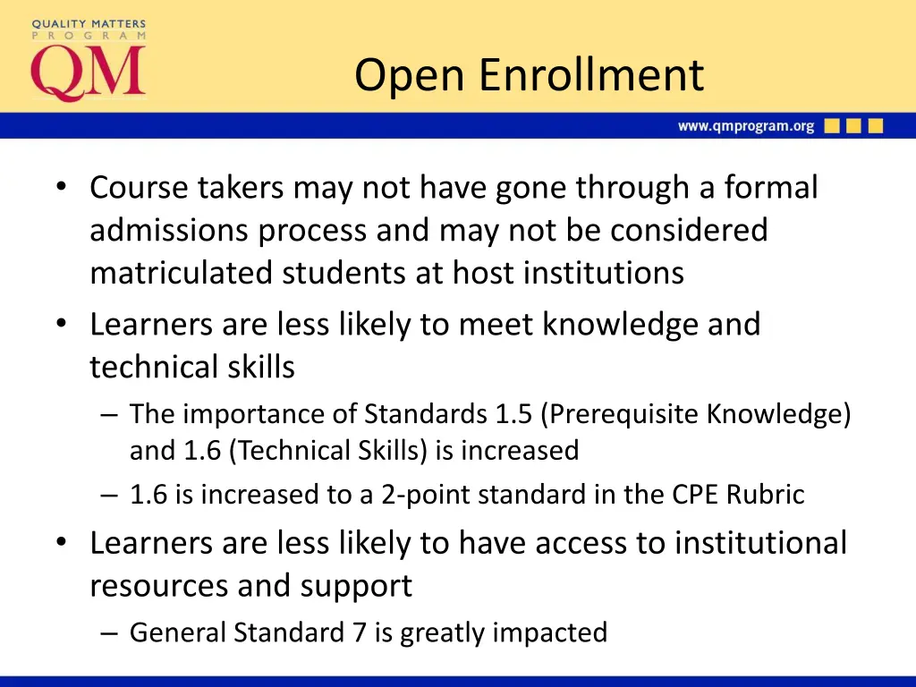 open enrollment