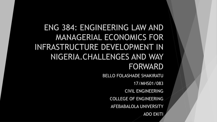eng 384 engineering law and managerial economics