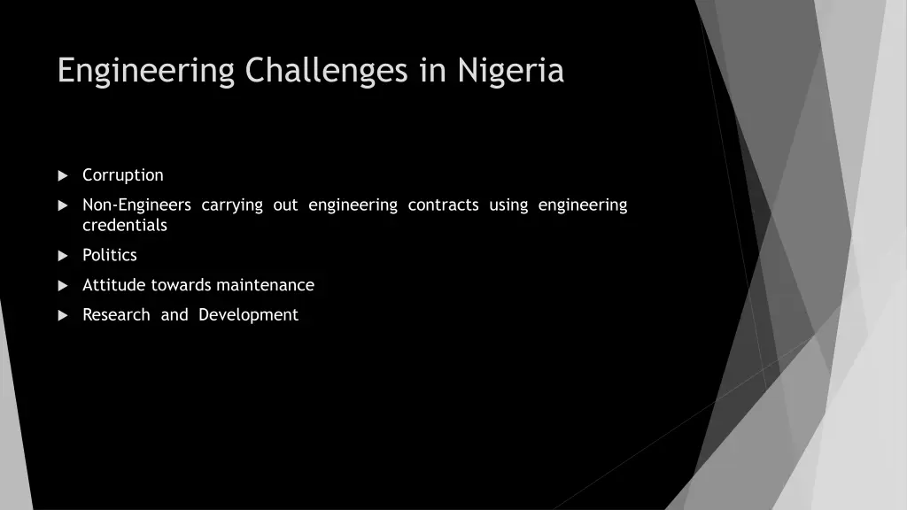 engineering challenges in nigeria