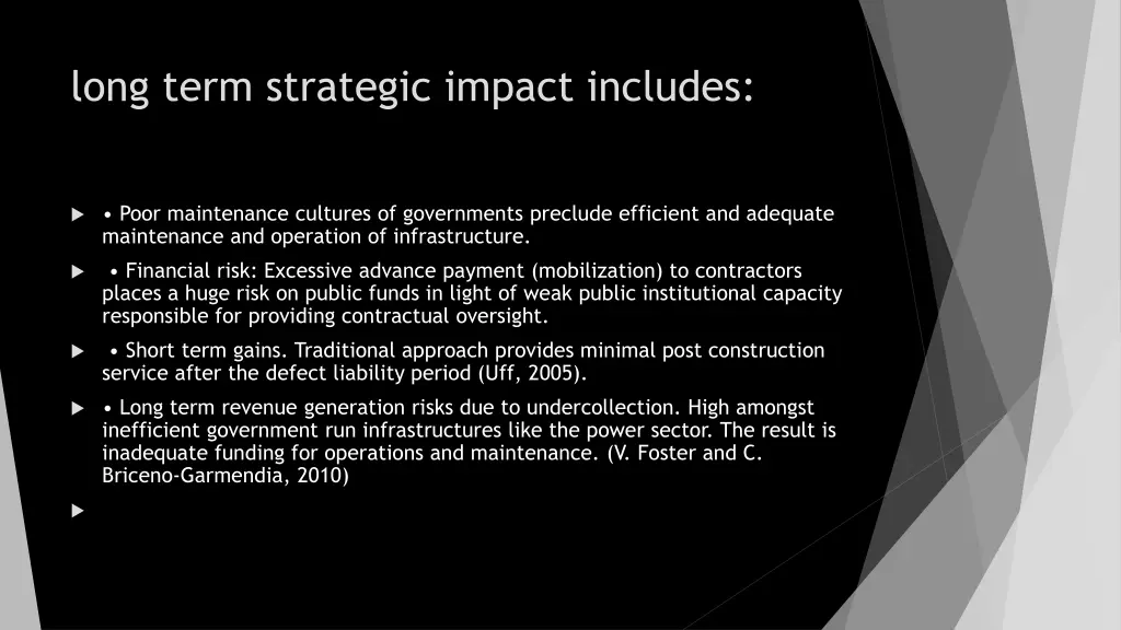 long term strategic impact includes