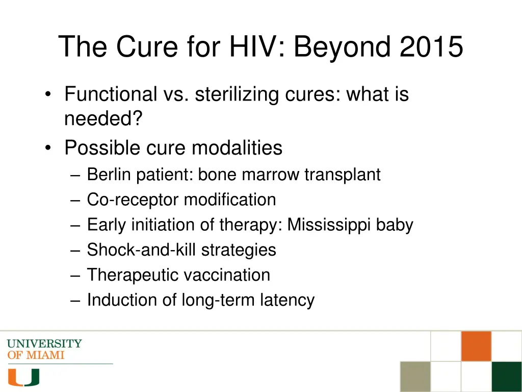 the cure for hiv beyond 2015
