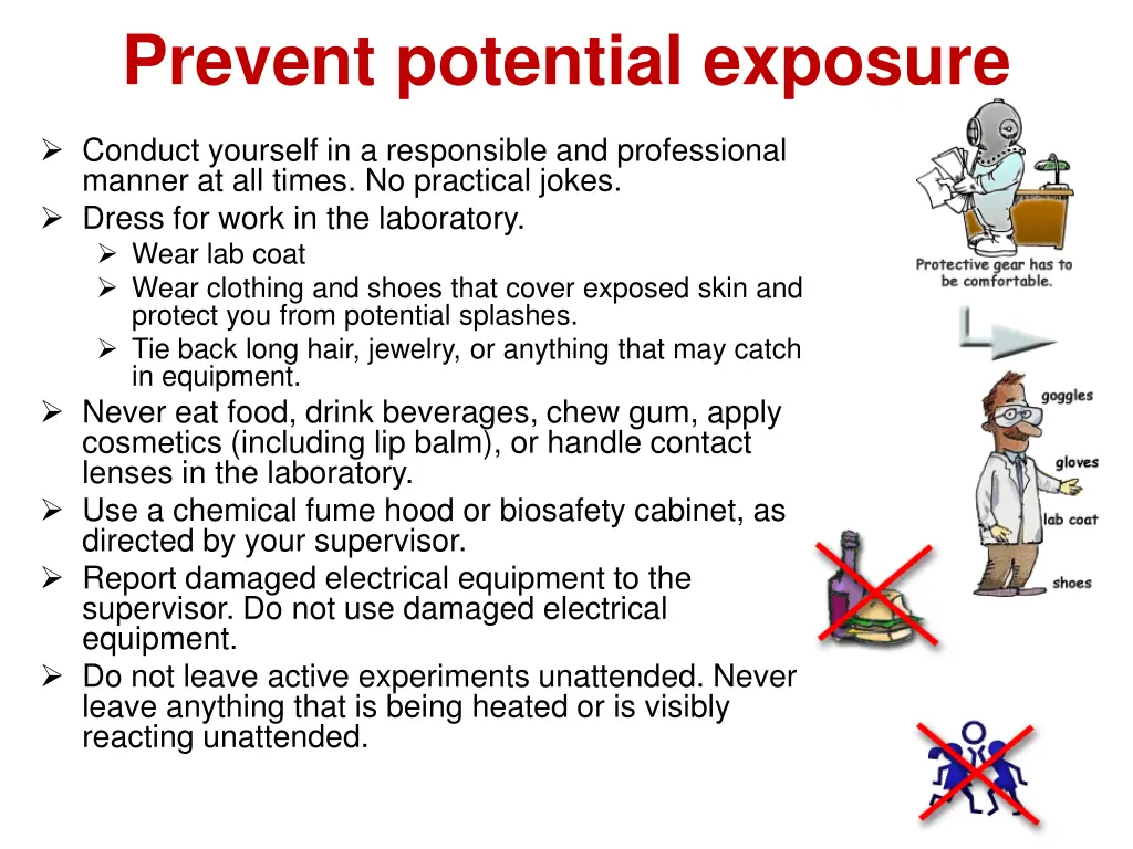 prevent potential exposure