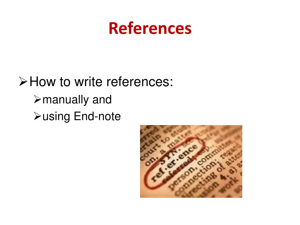 references