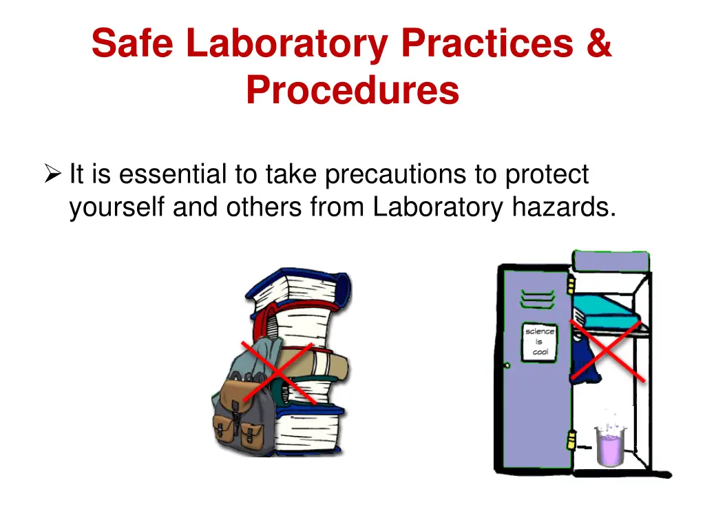 safe laboratory practices procedures