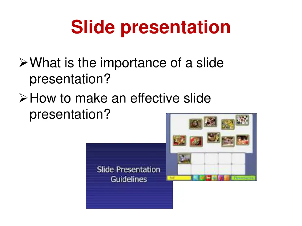 slide presentation