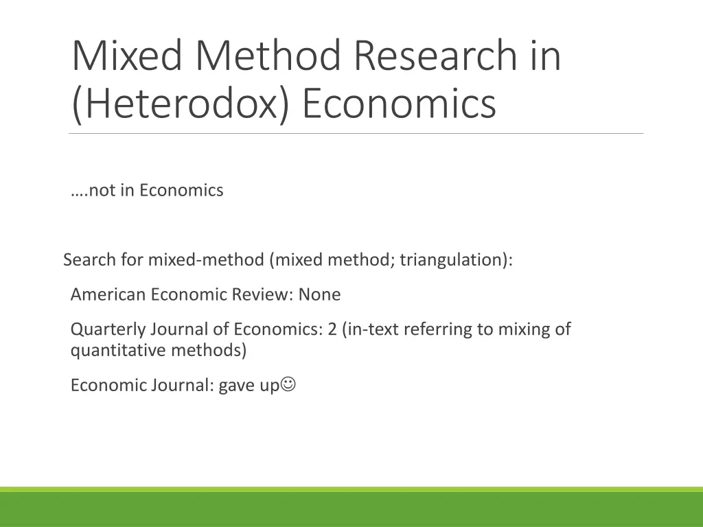 mixed method research in heterodox economics 1