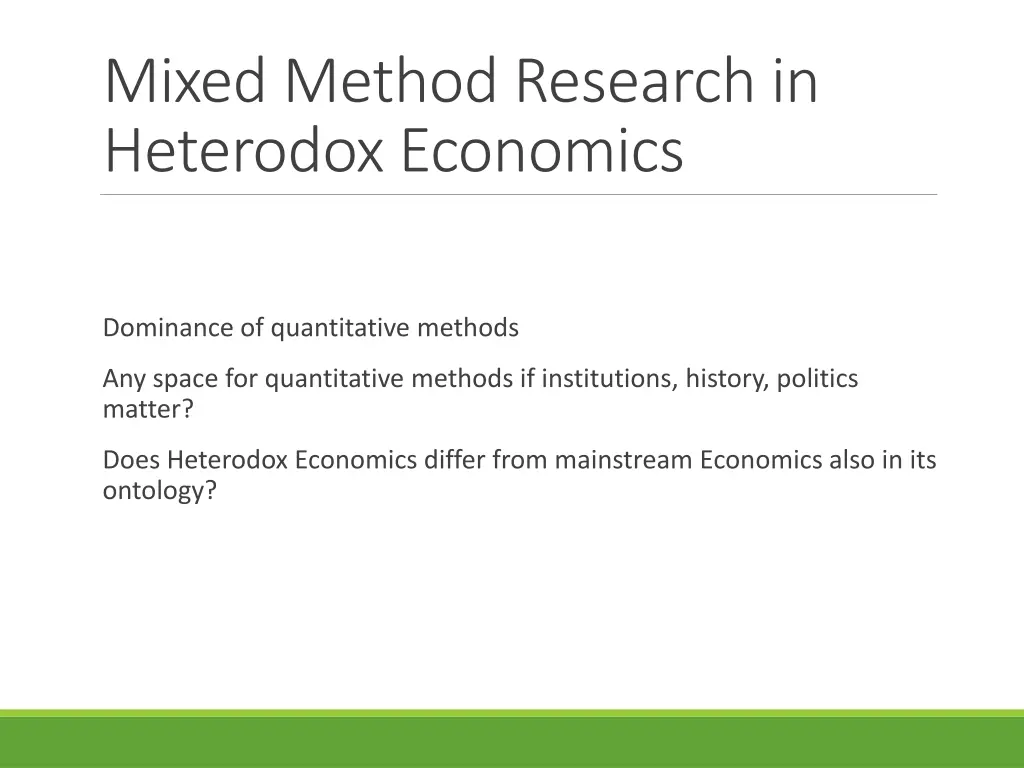 mixed method research in heterodox economics 2