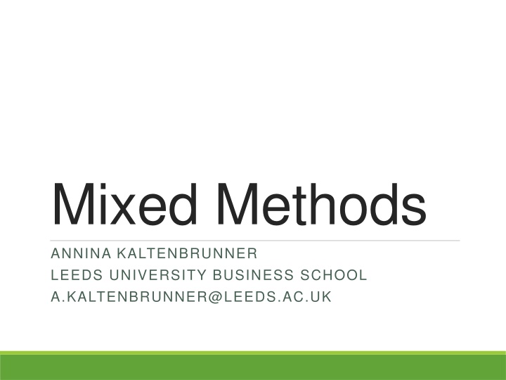 mixed methods