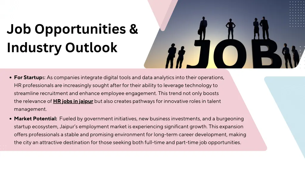 job opportunities industry outlook