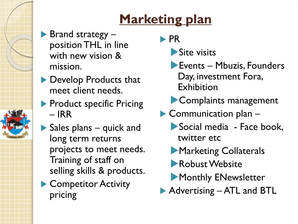 marketing plan
