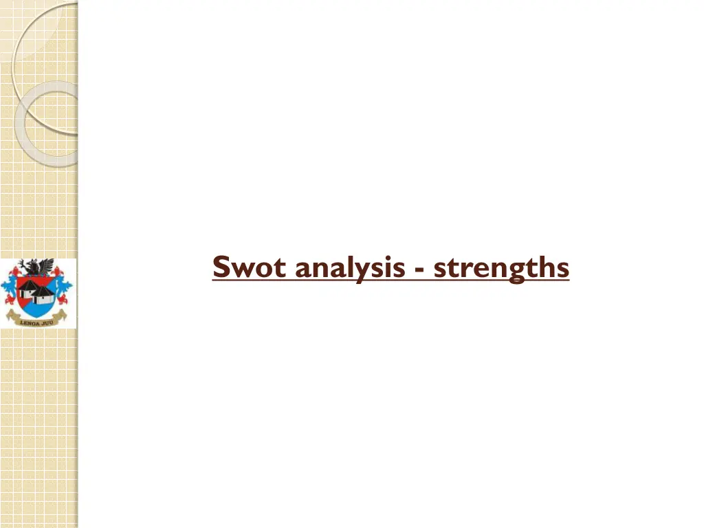 swot analysis strengths