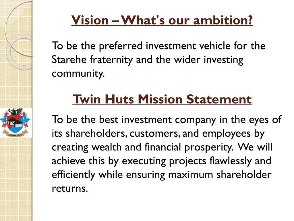 vision what s our ambition
