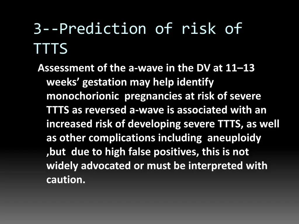 3 prediction of risk of ttts assessment