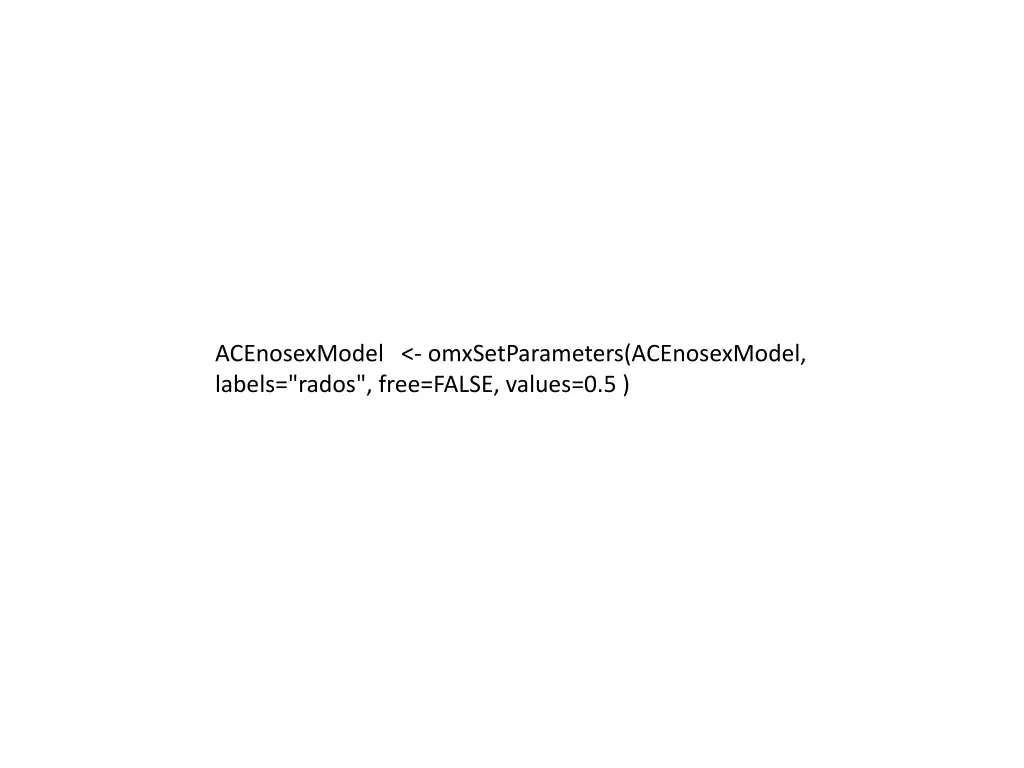 acenosexmodel omxsetparameters acenosexmodel
