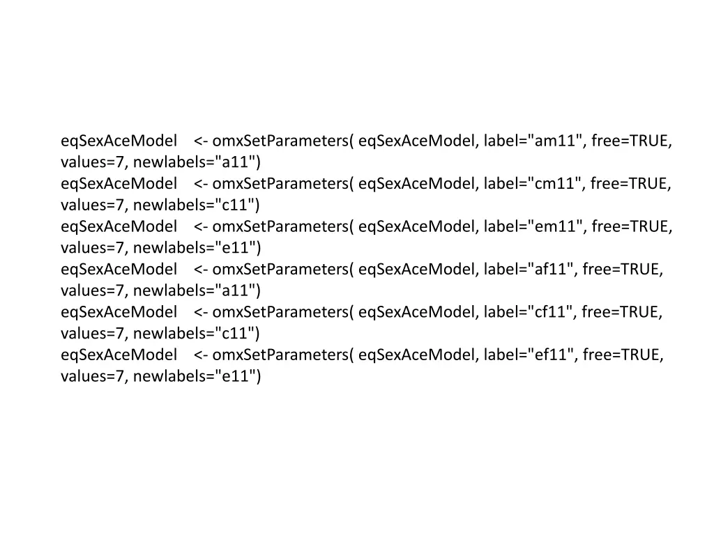 eqsexacemodel values 7 newlabels