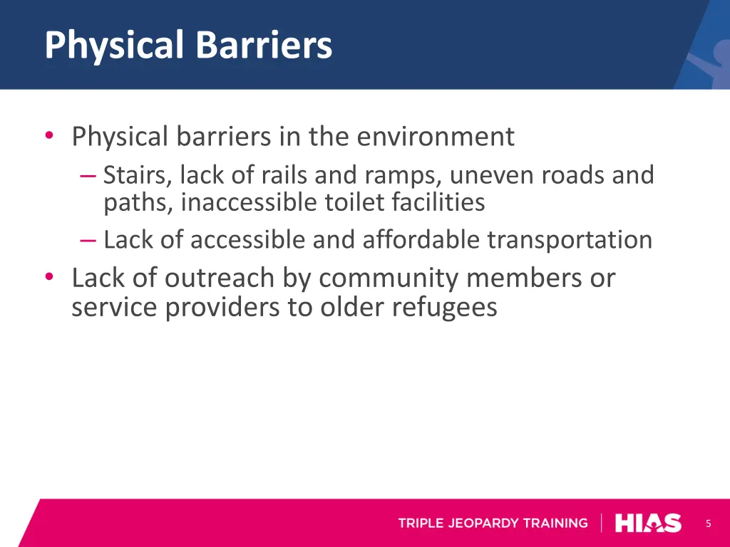 physical barriers