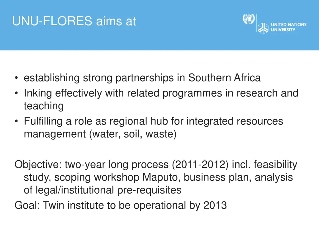 unu flores aims at