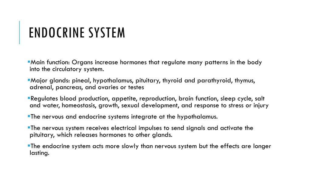 endocrine system