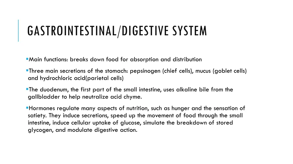 gastrointestinal digestive system