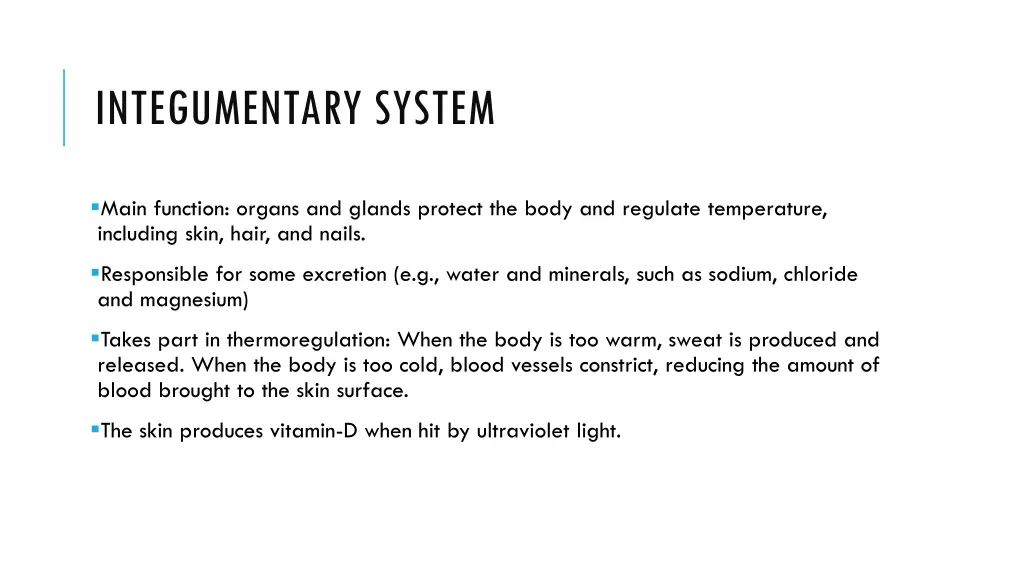 integumentary system