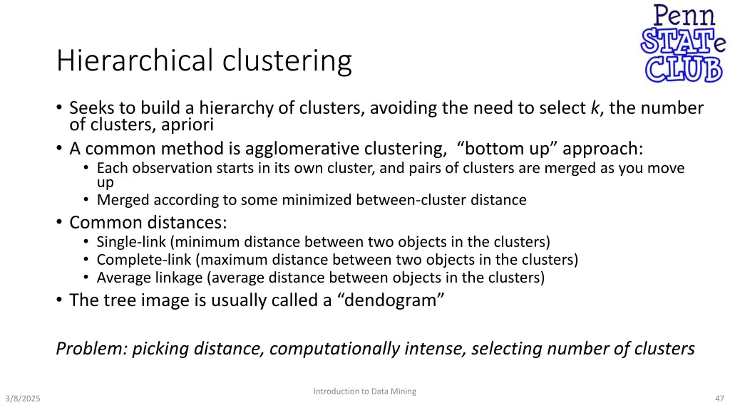 hierarchical clustering